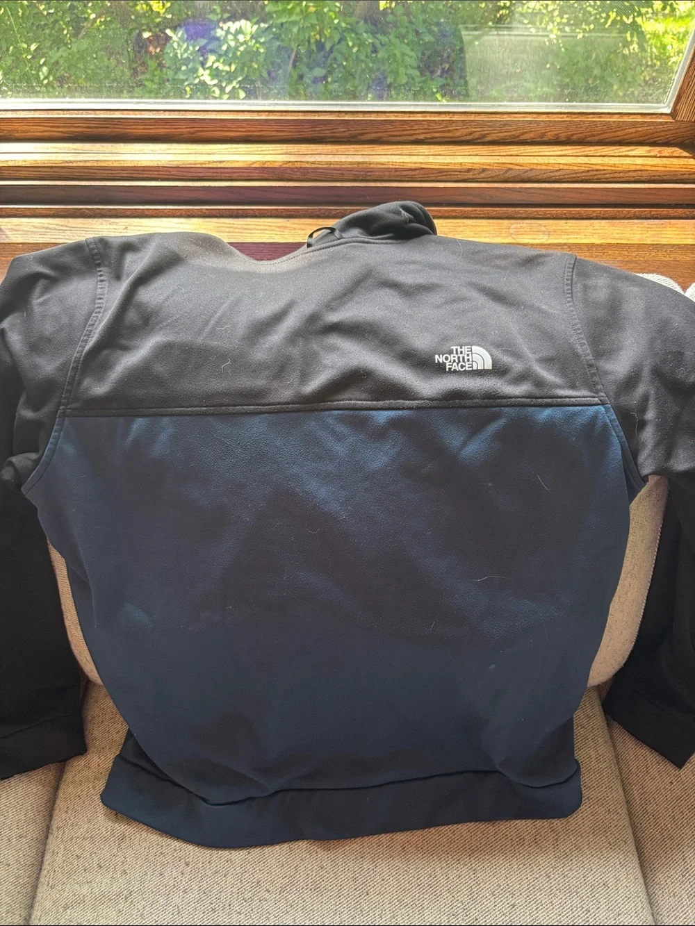 The North Face Black and Blue Softshell Jacket